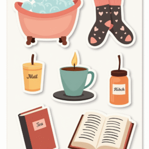 Wellness & Self-Care - Sticker Sheet v5